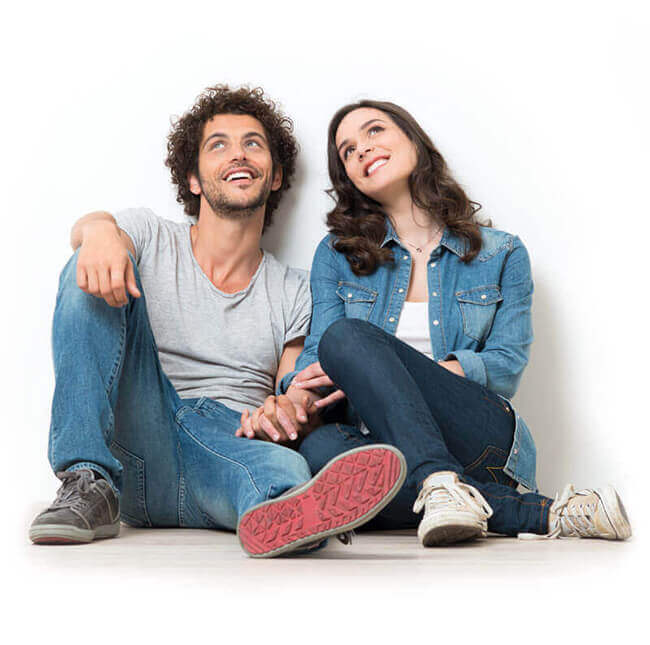 Man and Woman Holding Hands